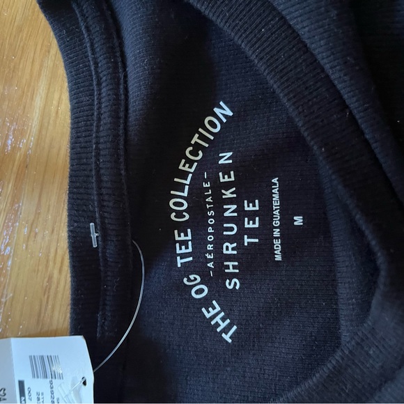 aeropostale black shrunken tee - Picture 2 of 2